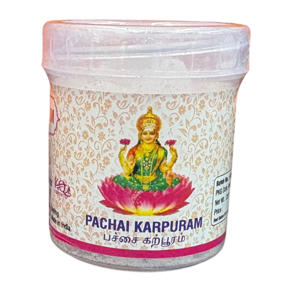 Pure Pachai Karpuram - Natural Edible Camphor for Cooking & Puja Use