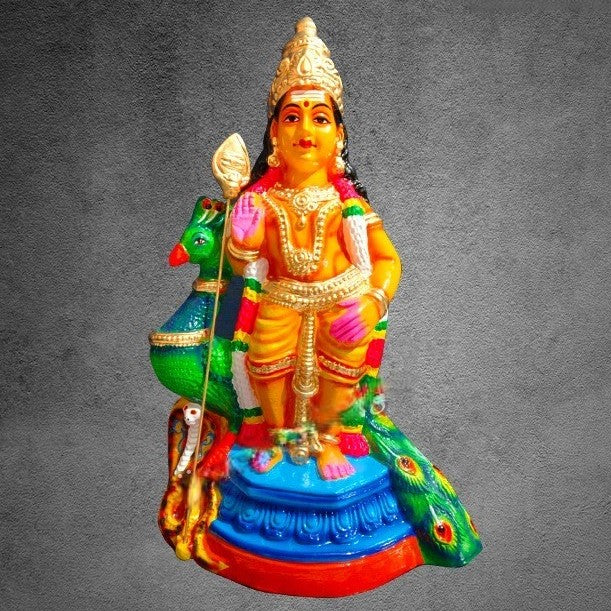 Mayil Murugar 16 inch | Traditional Idol