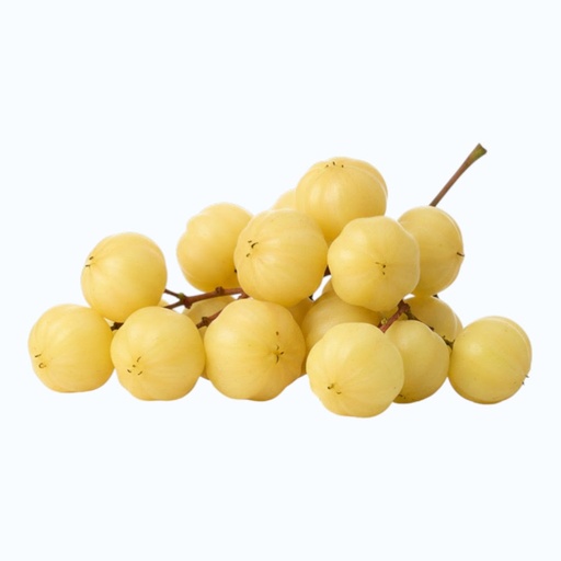Fresh Aranelli Gooseberry Fruit from India (Tangy Star Gooseberry)