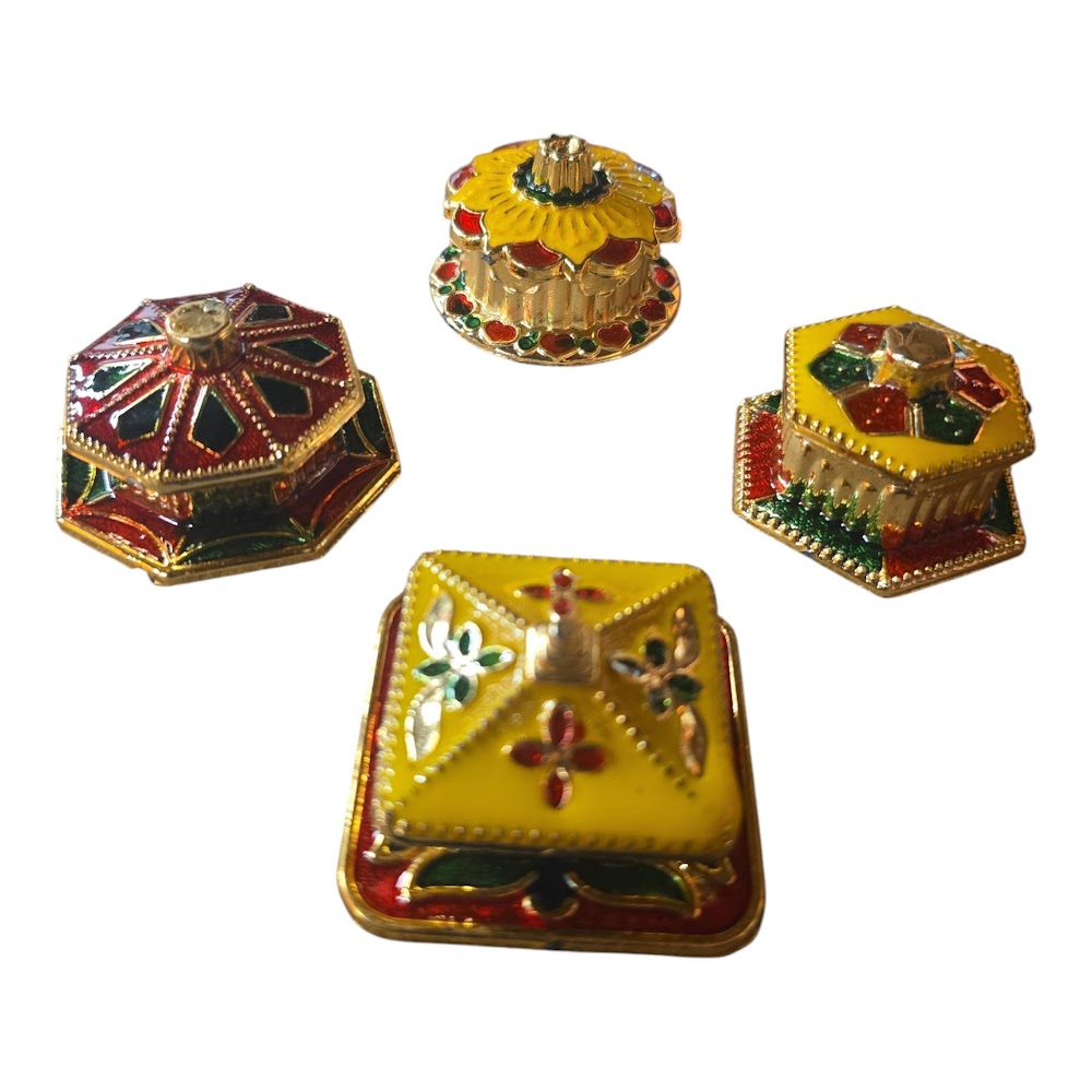 Return Gift - Hand-Painted Decorated Kumkum Box