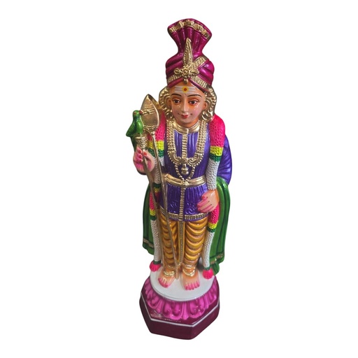 Golu Doll - Lord Raja Murugar (22 Inch, Paper Mache for Navaratri Kolu)