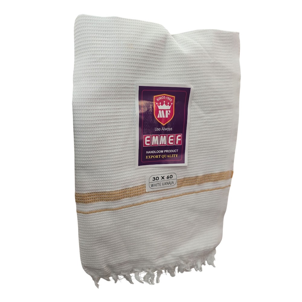 Traditional White Angavastram – Pure Cotton | Traditional Wear