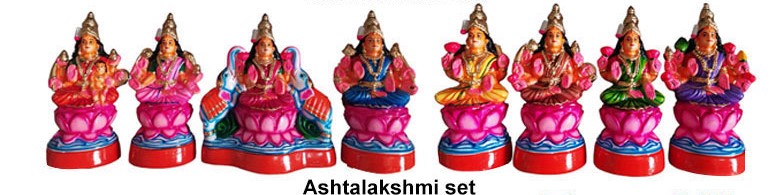 Asthalakshmi Set 10" | Traditional Idol