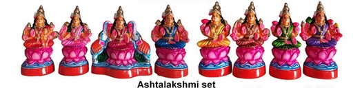 Asthalakshmi Set 10" | Traditional Idol