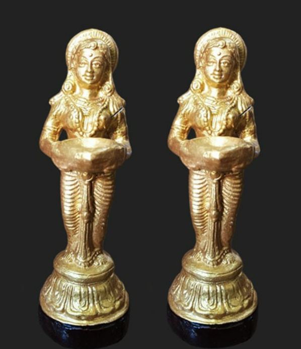 Paavai vilakku Small 8 Inch | Traditional Idol