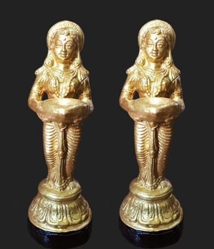 Paavai vilakku Small 8 Inch | Traditional Idol