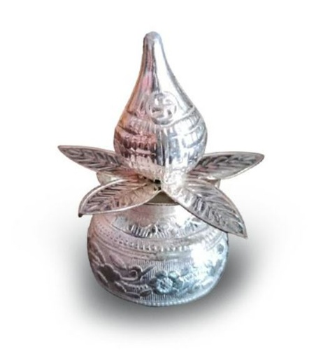 Germen Silver Mangal Kalash | Traditional Puja Accessory