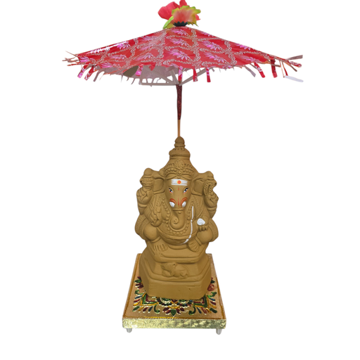 Eco Friendly clay Ganapathy doll 9.5 Inch | Traditional Idol
