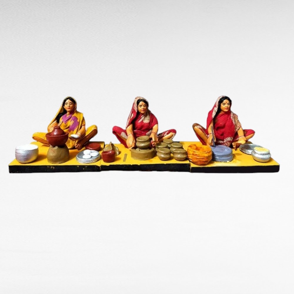 Working Women Set Decorative Navaratri Golu Doll/ Bommai / Bommulu | Navaratri Golu Doll
