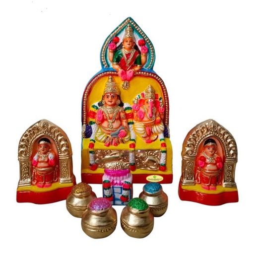 Kuberan Vinayagar Set 13 Inch | Traditional Idol