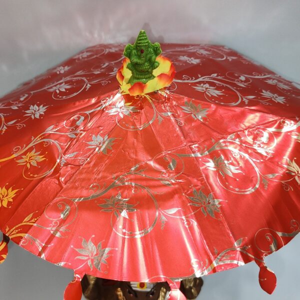 Eco Friendly clay Ganapathy doll 9.5 Inch - Image 3