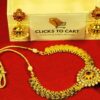 Necklaces Set Antique Coin Style High Gold Polish  Pendant and Jimikki