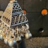 Studs Earrings Oxidized Silver Fancy Style Party wear