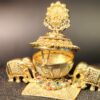 Lakshmi Devi Elephant Saffron Box Designer Style