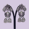 Studs Earrings Ganesh Idol Antique Style Oxidized Silver Jimikki