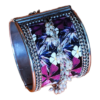 Oxidized Silver pearls Bangles Adjustable Fancy Style Party wear
