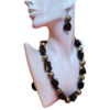 Necklaces Set Heavy Beads High Gold Brown Gold Pearl Finish Party Wear