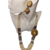 Necklaces Set Mugappu Style Ruby Green Cluster High Gold Silver Black  Beads Finish Party Wear