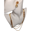 Necklaces Set Fancy Style Ruby Cluster High Gold Finish Party Wear