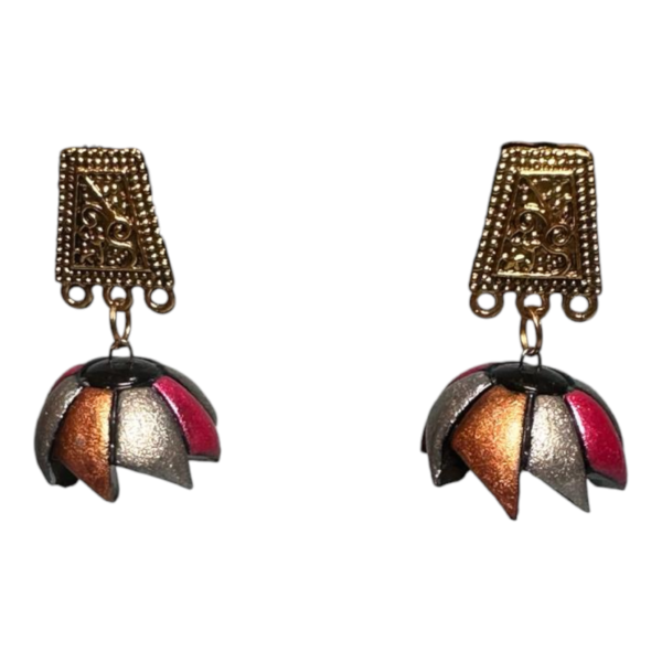Terracotta Multi Color Jhumka