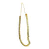 Gold Plated Long Temple Coin, Kasu Mala for Amman decoration, 1 each
