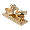 Double Golden Duck kumkum Box