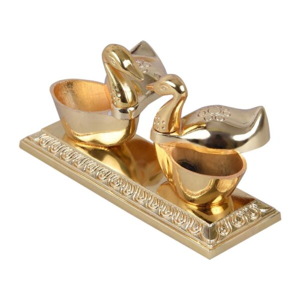 Double Golden Duck kumkum Box