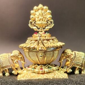 Lakshmi Devi Elephant Saffron Box Designer Style
