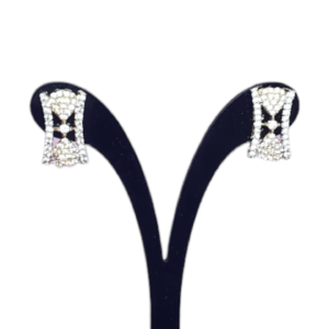 Studs Earrings Heart Shape High Gold Polish AD Stones Party wear