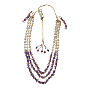 Necklaces Set Purple Pearl Fancy Style Party wear