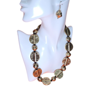 Necklaces Set Gold Beads Coin High Gold Finish Party Wear