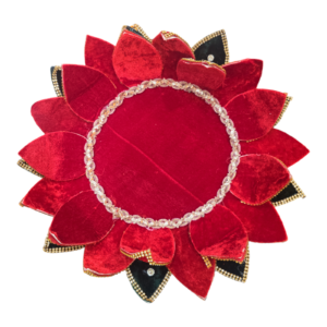 Velvet Lotus Stand – 14 Inch, 3 Layer | Kalasam & Goddess Idol Base